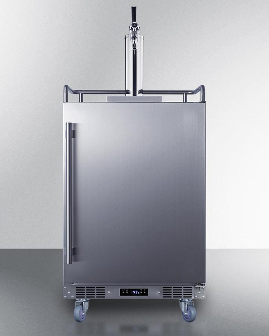 SUMMIT BC74OSCOM Summit 24"" Wide Built-in Outdoor Commercial Beer Kegerator