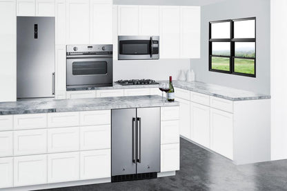SUMMIT FFRF24SS Summit 24"" Wide Built-in Refrigerator-freezer