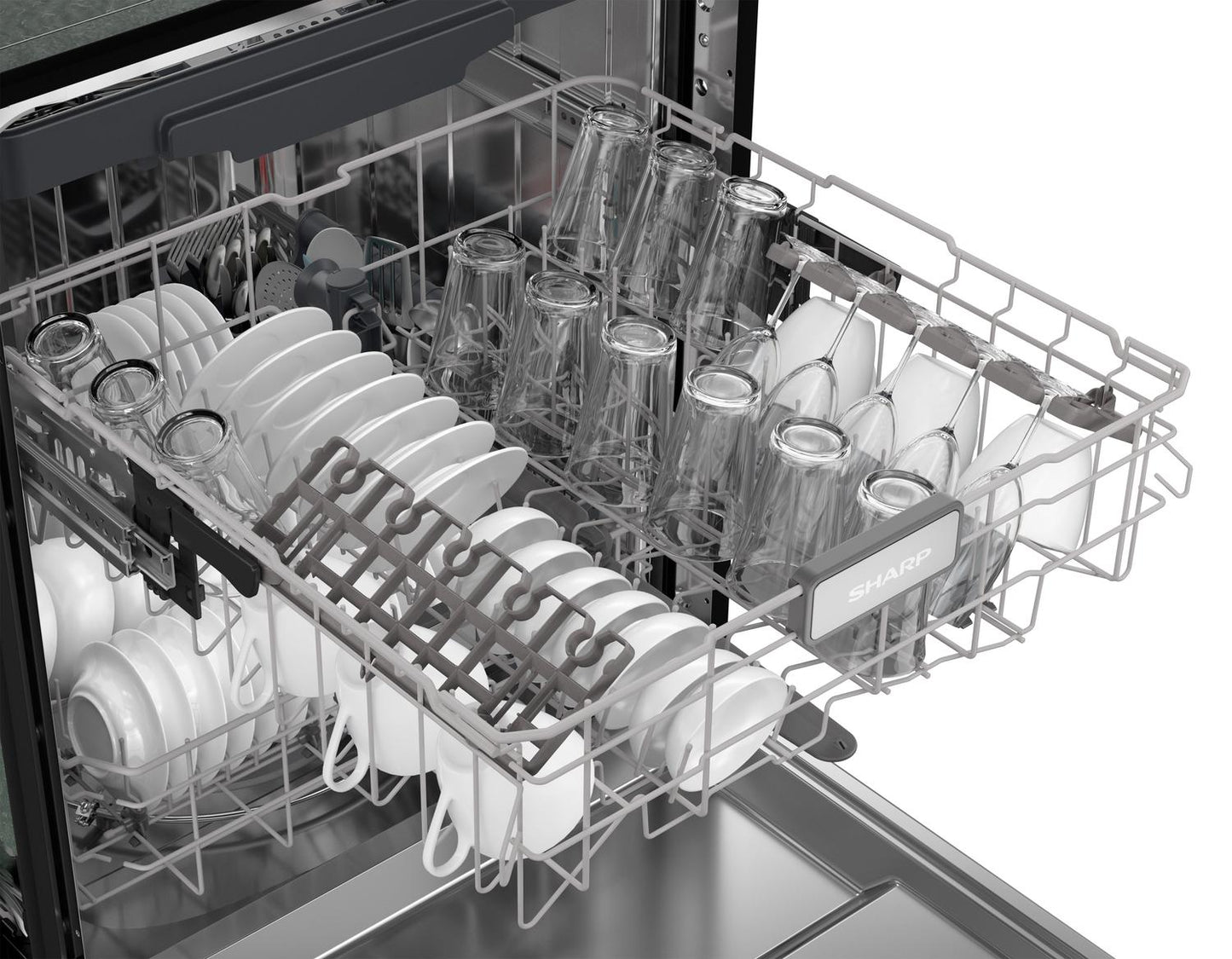 SHARP SDW6888JS Sharp 24 In. Slide-in Smart Dishwasher