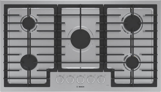 BOSCH NGM5659UC Bosch 500 Series Gas Cooktop 36"" Stainless Steel Ngm5659uc