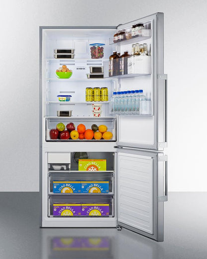 SUMMIT FFBF284SSIM Summit 28"" Wide Bottom Freezer Refrigerator