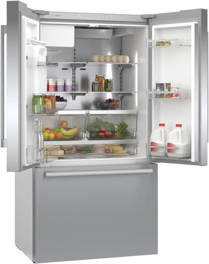 BOSCH B36CD50SNS 500 Series French Door Bottom Mount Refrigerator 36'' Easy Clean ST...