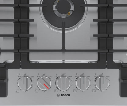 BOSCH NGM8059UC Bosch 800 Series Gas Cooktop 30"" Stainless Steel Ngm8059uc
