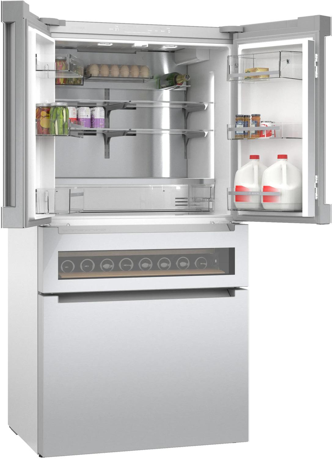 BOSCH B36CL81ENG 800 Series French Door Bottom Mount Refrigerator 36'' Easy Clean ST...