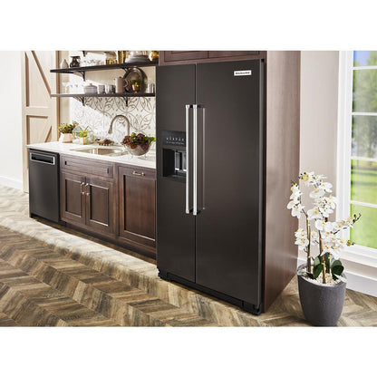 KITCHENAID KRSC700HBS 19.9 Cu Ft. Counter-depth Side-by-side Refrigerator With Exterior I...