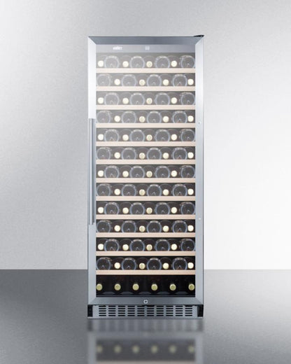 SUMMIT SWC1102 102 Bottle Single-zone Wine Cellar With Glass Door, Digital THERMOS...