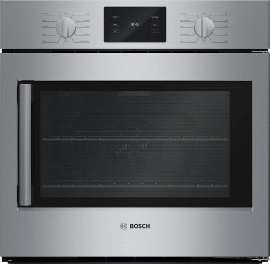 BOSCH HBL5455RUC 500 Series Single Wall Oven 30"" Right Sideopening Door, Stainless S...