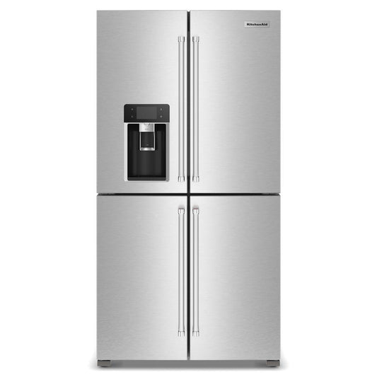 KITCHENAID KRQC736RPS 36"" Counter-depth 19.4 Cu Ft 4-door Refrigerator With Flexible TEMP...