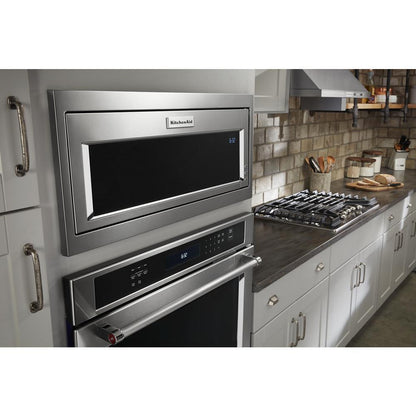 KITCHENAID KMBT5011KSS 1000 Watt Built-in Low Profile Microwave With Slim Trim Kit - STAIN...