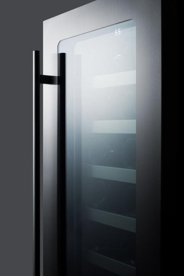 SUMMIT CL15WC 15"" Wide Built-in Wine Cellar With Seamless Stainless Steel TRIMMED...
