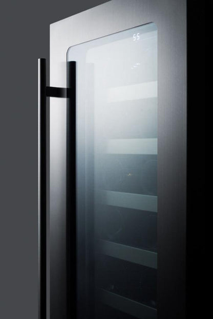SUMMIT CL15WC 15"" Wide Built-in Wine Cellar With Seamless Stainless Steel TRIMMED...