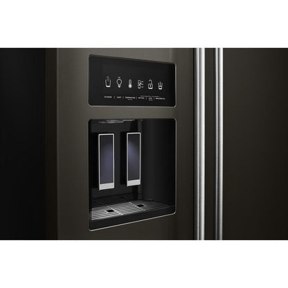 KITCHENAID KRSC703HBS 22.6 Cu Ft. Counter-depth Side-by-side Refrigerator With Exterior I...
