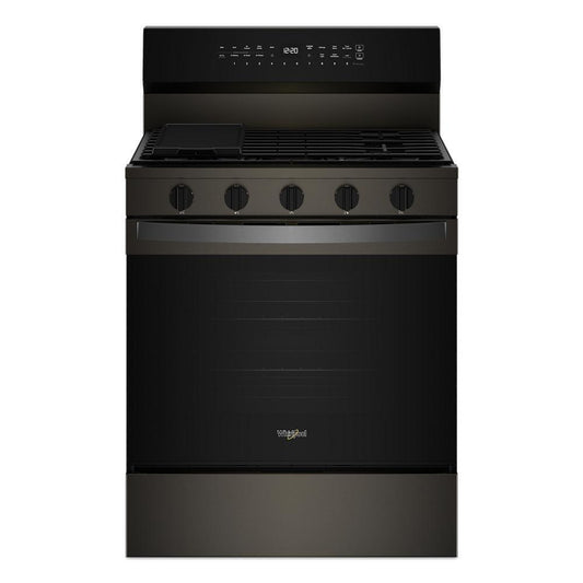 WHIRLPOOL WFGS7530RV 30-inch Smart Gas Range With Air Cooking Technology, Steam/self CLE...