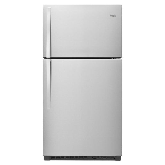 WHIRLPOOL WRT541SZDM Monochromatic Stainless Steel Whirlpool 33"" Wide Top-freezer REF...