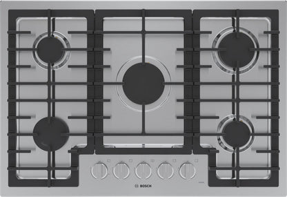 BOSCH NGM5059UC Bosch 500 Series Gas Cooktop 30"" Stainless Steel Ngm5059uc