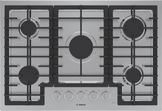 BOSCH NGM5059UC Bosch 500 Series Gas Cooktop 30"" Stainless Steel Ngm5059uc