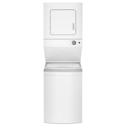 WHIRLPOOL WET4024HW Whirlpool 1.5 CU.FT Electric Stacked Laundry Center 6 Wash CYCLE...