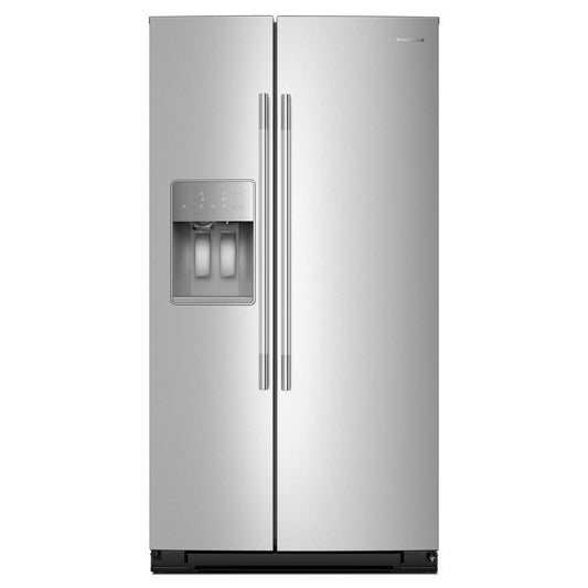 KITCHENAID KRSC536RPS 20.8 Cu. Ft. Counter-depth Side-by-side Refrigerator With Exterior ...