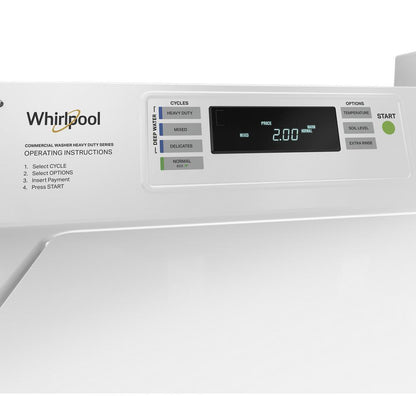 WHIRLPOOL CAE2779JQ Commercial Top-load Washer With Factory-installed Coin Drop and COI...