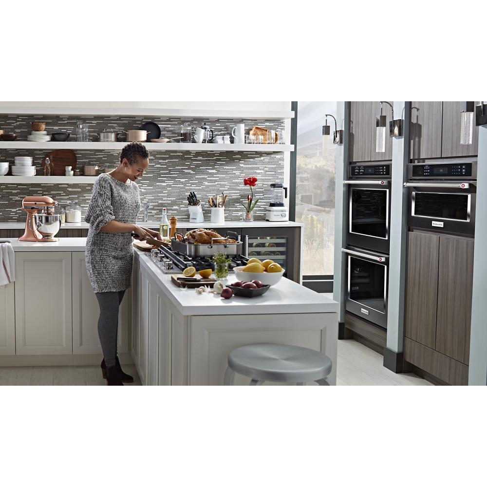 KITCHENAID KMBP100EBS 30"" Built In Microwave Oven With Convection Cooking - Black Stainless