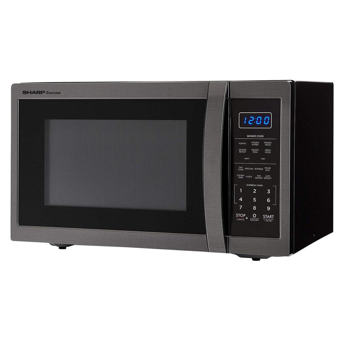 SHARP SMC1452CH Sharp Carousel Countertop Microwave Oven 1.4 Cu. Ft. 1100w Black ST...
