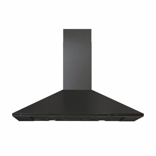 XO APPLIANCE XOB30BC 30"" 600/395 Cfm Italian Made Wall Mount Chimney Range Hood Black