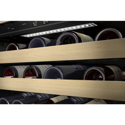 KITCHENAID KUWL214KSB 24"" Undercounter Wine Cellar With Glass Door and Wood-front Racks -...