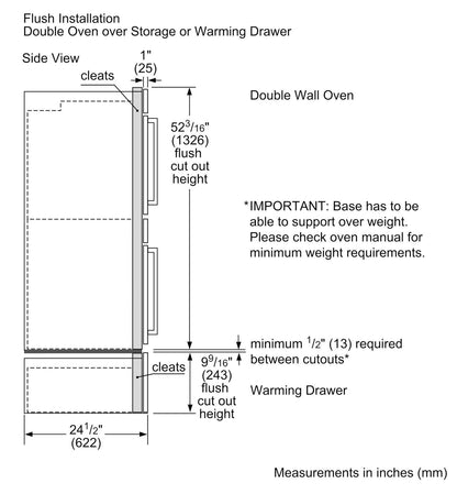 BOSCH HBL5551UC Bosch 30"" Double Wall Oven 500 Series - Stainless Steel