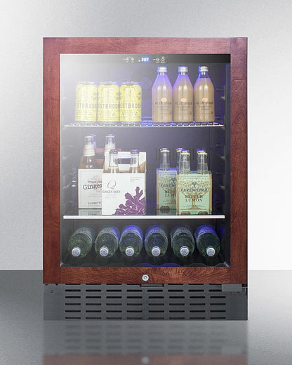 SUMMIT SCR2466BPNR Commercially Approved 24"" Wide Built-in Beverage Refrigerator DESIG...