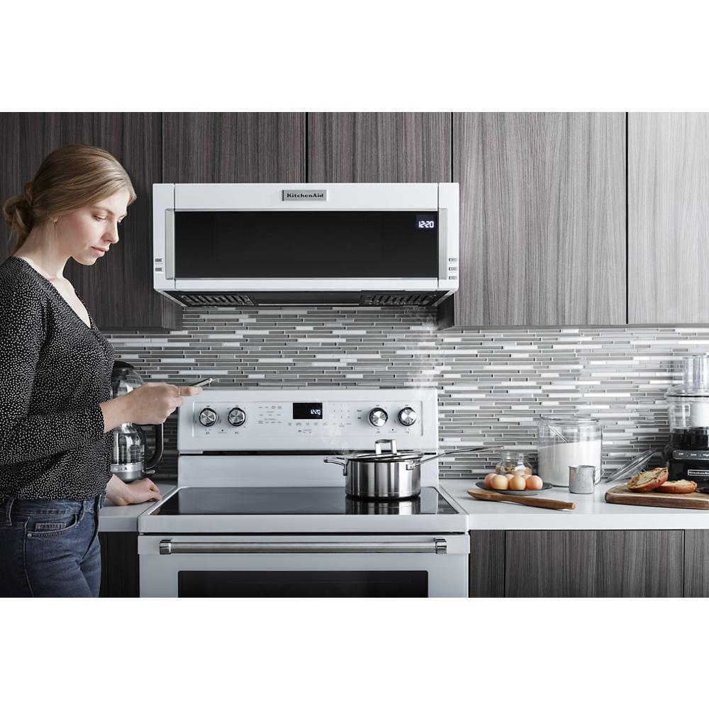 KITCHENAID KMLS311HWH KitchenAid 1000-watt Low Profile Microwave Hood Combination - White