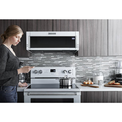 KITCHENAID KMLS311HWH KitchenAid 1000-watt Low Profile Microwave Hood Combination - White