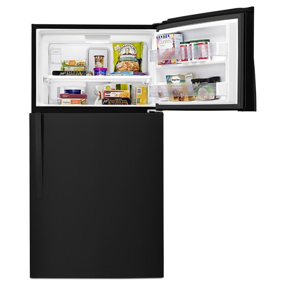 WHIRLPOOL WRT541SZDB Black Whirlpool 33"" Wide Top-freezer Refrigerator With Optional ...
