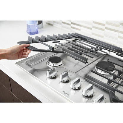WHIRLPOOL WCG55US6HS Whirlpool 36-inch Gas Cooktop With Ez-2-lift Hinged CAST-IRO...