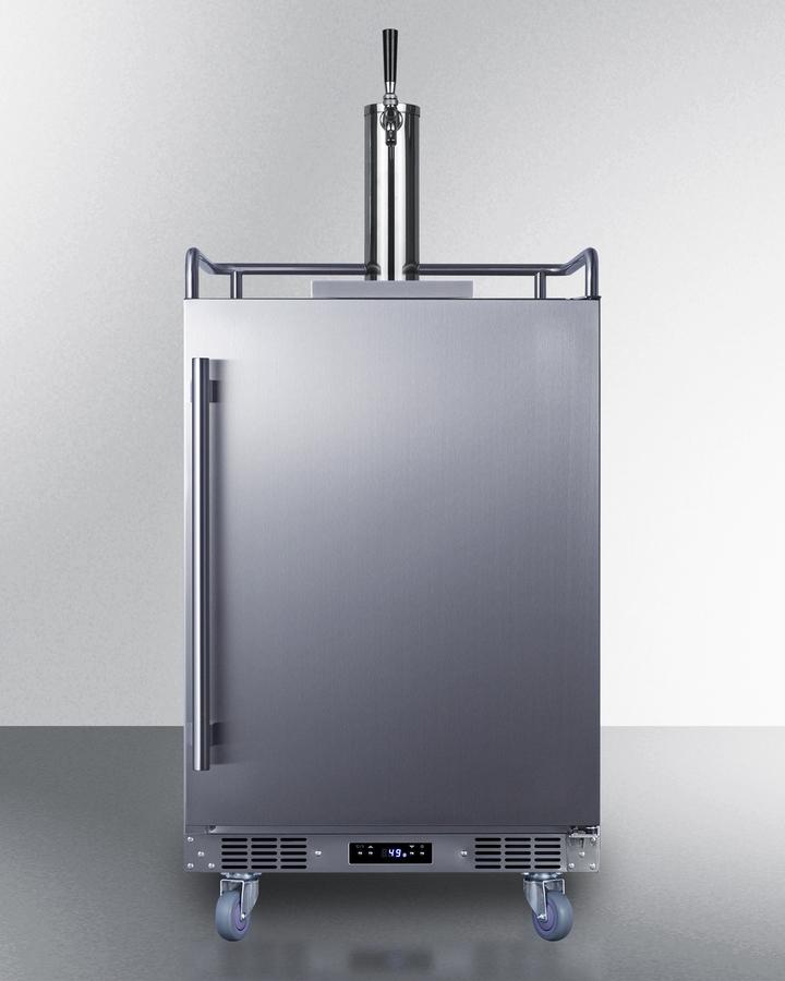 SUMMIT SBC683OS Summit 24"" Wide Built-in Outdoor Beer Kegerator