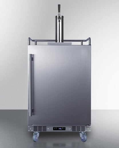 SUMMIT SBC683OS Summit 24"" Wide Built-in Outdoor Beer Kegerator