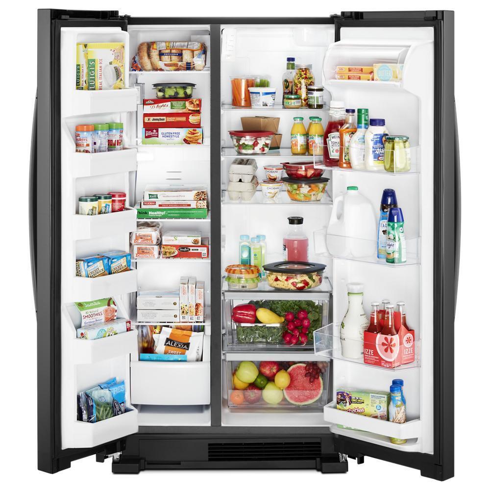 WHIRLPOOL WRS315SNHB Whirlpool 36-inch Wide Side-by-side Refrigerator - 25 Cu. Ft. - ...
