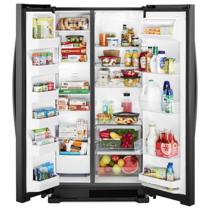 WHIRLPOOL WRS315SNHB Whirlpool 36-inch Wide Side-by-side Refrigerator - 25 Cu. Ft. - ...