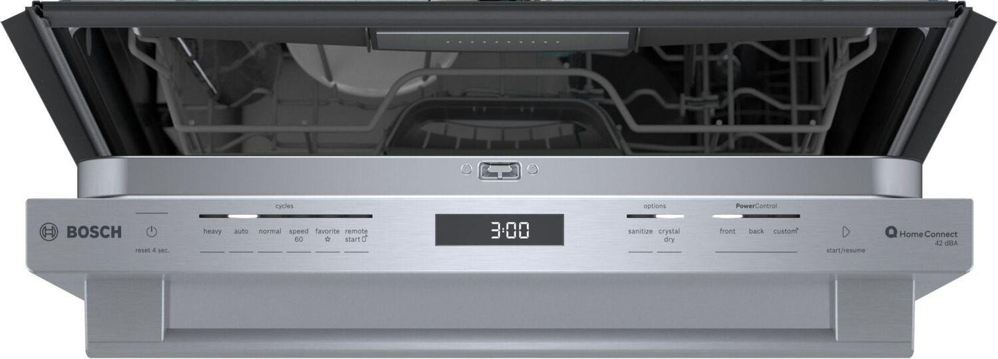 BOSCH SHX78CM5N Bosch 800 Series Dishwasher 24"" Stainless Steel