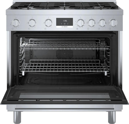 BOSCH HDS8655U 800 Series Dual Fuel Freestanding Range 36'' Stainless Steel Hds8655u