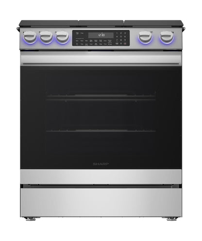 SHARP SSG3065JS Sharp 30 In. Gas Convection Slide-in Range With Air Fry