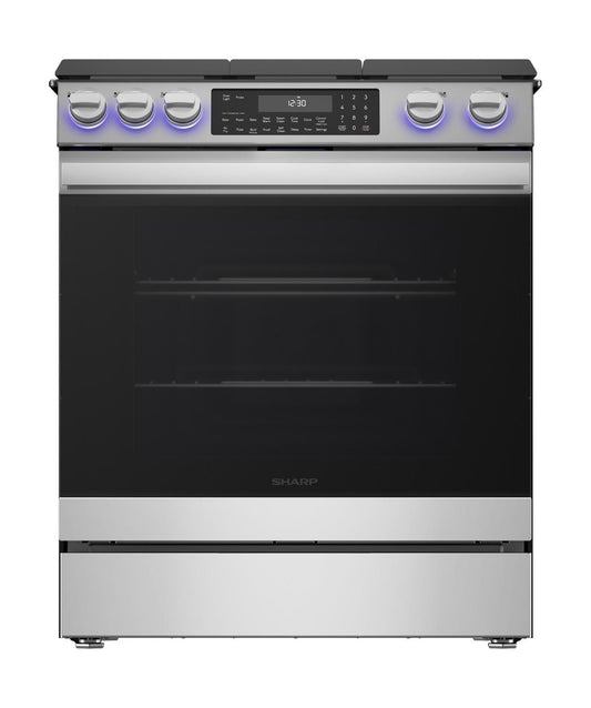 SHARP SSG3065JS Sharp 30 In. Gas Convection Slide-in Range With Air Fry