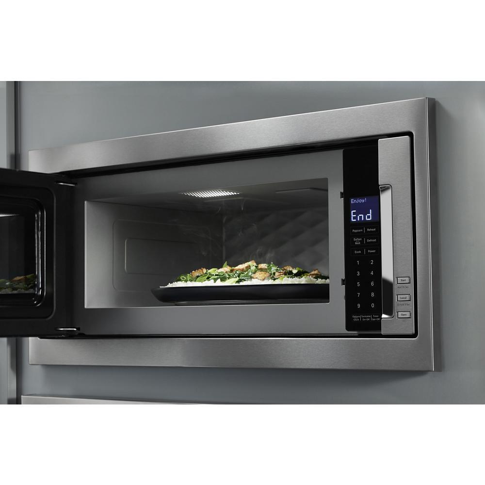 KITCHENAID KMBT5011KSS 1000 Watt Built-in Low Profile Microwave With Slim Trim Kit - STAIN...