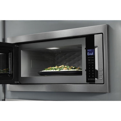 KITCHENAID KMBT5011KSS 1000 Watt Built-in Low Profile Microwave With Slim Trim Kit - STAIN...