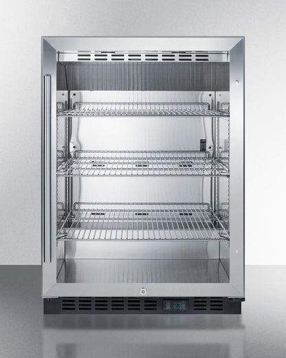 SUMMIT SCR610BL Built-in Undercounter Commercial Beverage Center W/ss Interior, LOC...