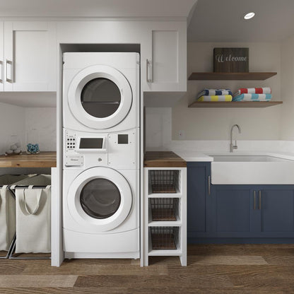 WHIRLPOOL CET9100GQ Whirlpool Commercial Electric Stack Washer/dryer, Non-vend and C...