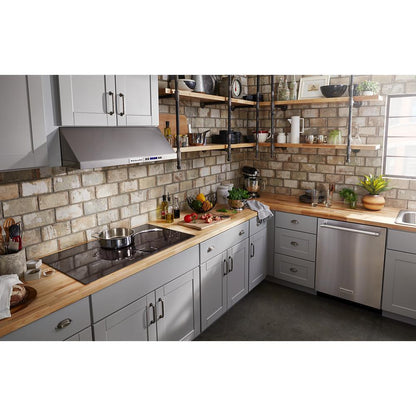 KITCHENAID KCES956KBL 36"" Electric Cooktop With 5 Elements and Touch-activated Controls