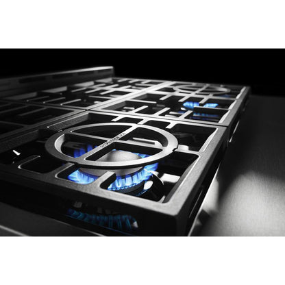 KITCHENAID KFGC506JBK Kitchenaid 36'' Smart Commercial-style Gas Range With 6 Burners ...
