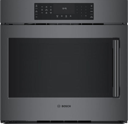 BOSCH HBL8444LUC 800 Series Single Wall Oven 30'' Left Sideopening Door, Black STAIN...