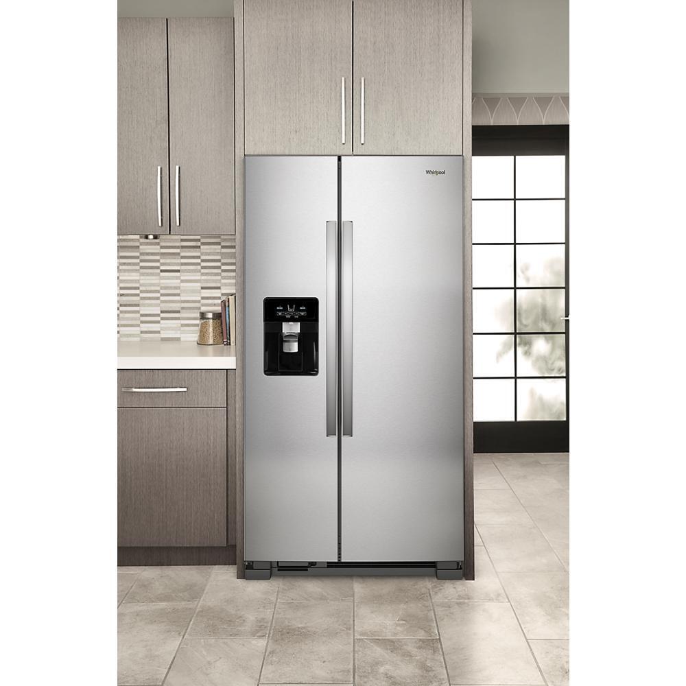 WHIRLPOOL WRS325SDHZ Whirlpool 36-inch Wide Side-by-side Refrigerator - 24 Cu. Ft. - ...