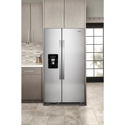 WHIRLPOOL WRS325SDHZ Whirlpool 36-inch Wide Side-by-side Refrigerator - 24 Cu. Ft. - ...